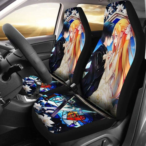 Sao Kirito Asuna Car Seat Covers Universal Fit 051012 - CarInspirations