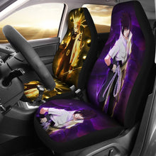 Load image into Gallery viewer, Sasuke And Naruto Art Car Seat Covers Anime Fan Gift H053120 Universal Fit 072323 - CarInspirations