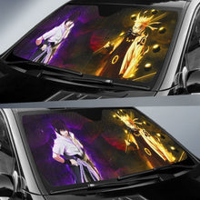 Load image into Gallery viewer, Sasuke And Naruto Art Car Sun Shade Anime Fan Gift Universal Fit 103530 - CarInspirations