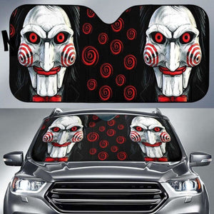 Saw Horror Funny Auto Sun Shades 918b Universal Fit - CarInspirations