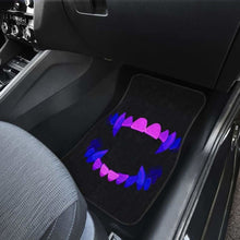 Load image into Gallery viewer, Scary Teeth Blue Neon Color Car Floor Mats Universal Fit 051012 - CarInspirations