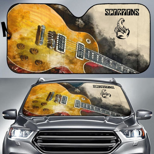Scorpions Car Auto Sun Shade Guitar Rock Band Fan Universal Fit 174503 - CarInspirations