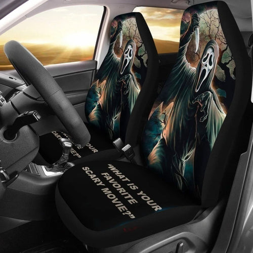 Scream Movies Halloween Car Seat Covers Fan Gift Idea Universal Fit 194801 - CarInspirations