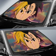 Load image into Gallery viewer, Seven Deadly Meliodas X Zeldris Car Sun Shade Anime Universal Fit 173905 - CarInspirations