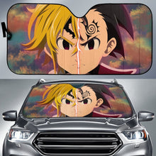 Load image into Gallery viewer, Seven Deadly Meliodas X Zeldris Car Sun Shade Anime Universal Fit 173905 - CarInspirations