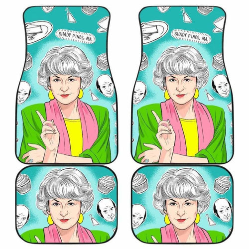 Shady Pines Car Floor Mats The Golden Girls Fan Gift Universal Fit 051012 - CarInspirations
