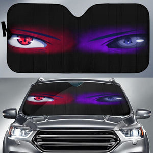 Sharingan Eyes Red And Purple Auto Sun Shade Nh06 Universal Fit 111204 - CarInspirations