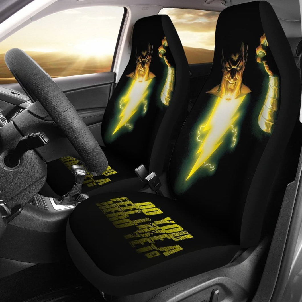 Shazam Do You Feel Like A Hero Yet Car Seat Covers Lt03 Universal Fit 225721 - CarInspirations
