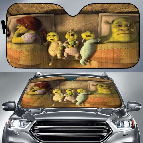 Shrek Family Auto Sun Shades 918b Universal Fit - CarInspirations