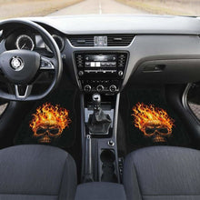 Load image into Gallery viewer, Skull Fire Evil In Black Theme Car Floor Mats Universal Fit 051012 - CarInspirations