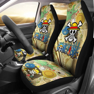Skull One Piece Movie Car Seat Covers Lt03 Universal Fit 225721 - CarInspirations