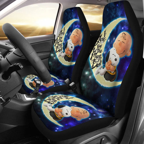 Snoopy and Charley Car Seat Covers Cartoon Fan Gift H041420 Universal Fit 084218 - CarInspirations