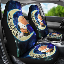 Load image into Gallery viewer, Snoopy and Charley Car Seat Covers Cartoon Fan Gift H041420 Universal Fit 084218 - CarInspirations