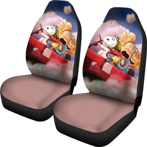 Snoopy And Cloud Dream Car Seat Covers Amazing Best Gift Ideas 2020 Universal Fit 090505 - CarInspirations