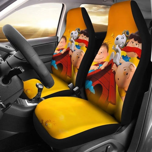 Snoopy And Friends Car Seat Covers Lt03 Universal Fit 225721 - CarInspirations