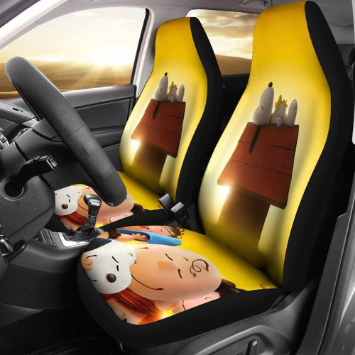 Snoopy And Friends Peanuts Car Seat Covers Lt03 Universal Fit 225721 - CarInspirations