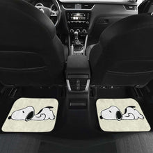 Load image into Gallery viewer, Snoopy Cartoon Yellow Theme Car Floor Mats Universal Fit 051012 - CarInspirations