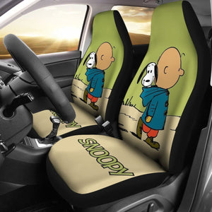 Snoopy & Charlie Brown Life Is Better With A Dog Car Seat Covers Lt03 Universal Fit 225721 - CarInspirations