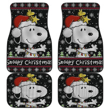 Load image into Gallery viewer, Snoopy Christmas Fan Art Car Floor Mats Universal Fit 210212 - CarInspirations