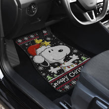 Load image into Gallery viewer, Snoopy Christmas Fan Art Car Floor Mats Universal Fit 210212 - CarInspirations