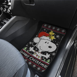 Snoopy Christmas Fan Art Car Floor Mats Universal Fit 210212 - CarInspirations