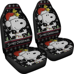 Snoopy Christmas Fan Art Car Seat Cover Universal Fit 210212 - CarInspirations