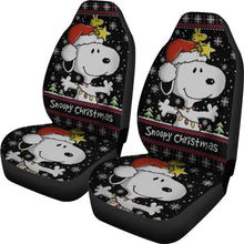 Load image into Gallery viewer, Snoopy Christmas Fan Art Car Seat Cover Universal Fit 210212 - CarInspirations