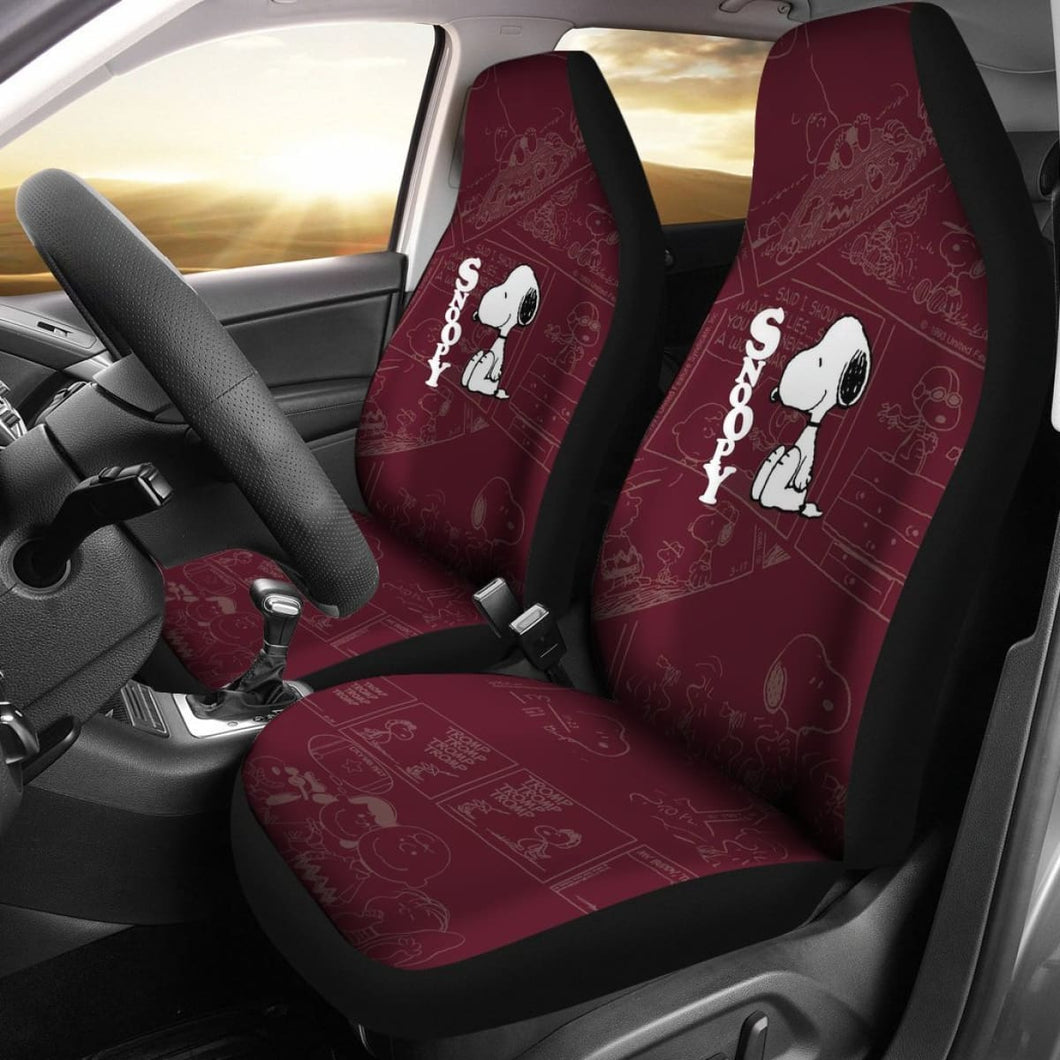 Snoopy Cute Car Seat Covers Lt03 Universal Fit 225721 - CarInspirations