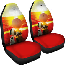 Load image into Gallery viewer, Snoopy Friend Sunset Forever Car Seat Covers Amazing Best Gift Ideas 2020 Universal Fit 090505 - CarInspirations