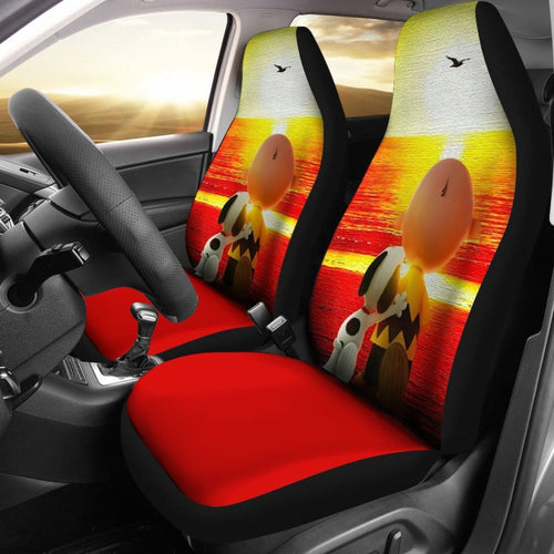 Snoopy Friend Sunset Forever Car Seat Covers Amazing Best Gift Ideas 2020 Universal Fit 090505 - CarInspirations