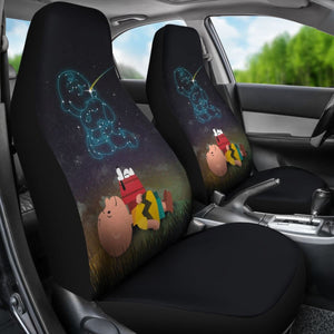 Snoopy Friends Forever Seat Covers Amazing Best Gift Ideas 2020 Universal Fit 090505 - CarInspirations