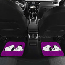 Load image into Gallery viewer, Snoopy Lazy In Purple Theme Car Floor Mats Universal Fit 051012 - CarInspirations