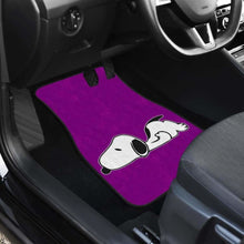 Load image into Gallery viewer, Snoopy Lazy In Purple Theme Car Floor Mats Universal Fit 051012 - CarInspirations