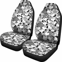 Load image into Gallery viewer, Snoopy Mini Pattern Cartoon Car Seat Covers (Set Of 2) Universal Fit 051012 - CarInspirations