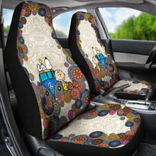 Load image into Gallery viewer, Snoopy On Vw Bus Cartoon Car Seat Covers (Set Of 2) Universal Fit 051012 - CarInspirations