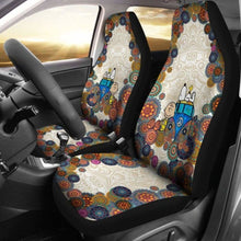 Load image into Gallery viewer, Snoopy On Vw Bus Cartoon Car Seat Covers (Set Of 2) Universal Fit 051012 - CarInspirations