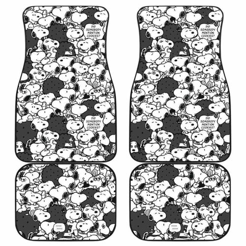 Snoopy Pattern Car Floor Mats Universal Fit 051012 - CarInspirations