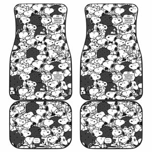 Snoopy Pattern Car Floor Mats Universal Fit 051012 - CarInspirations