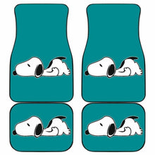 Load image into Gallery viewer, Snoopy Sleeping In Blue Theme Car Floor Mats Universal Fit 051012 - CarInspirations