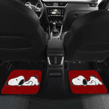 Load image into Gallery viewer, Snoopy Sleeping In Red Theme Car Floor Mats Universal Fit 051012 - CarInspirations