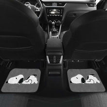Load image into Gallery viewer, Snoopy Sleepy Lazy Gray Theme Car Floor Mats Universal Fit 051012 - CarInspirations