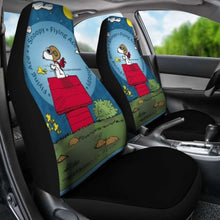 Load image into Gallery viewer, Snoopy The Flying Ace Cartoon Car Seat Covers (Set Of 2) Universal Fit 051012 - CarInspirations