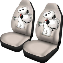 Load image into Gallery viewer, Snoopy X Brian Car Seat Covers Amazing Best Gift Ideas 2020 Universal Fit 090505 - CarInspirations