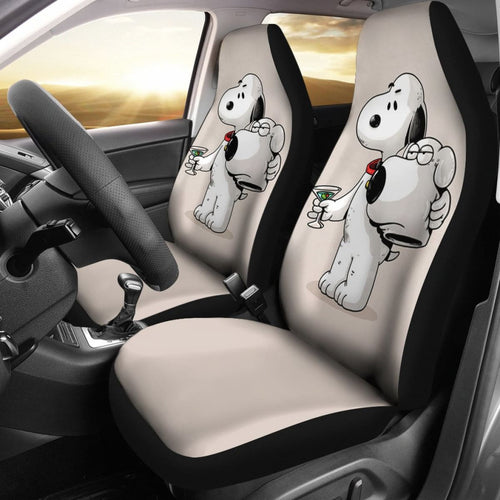 Snoopy X Brian Car Seat Covers Amazing Best Gift Ideas 2020 Universal Fit 090505 - CarInspirations