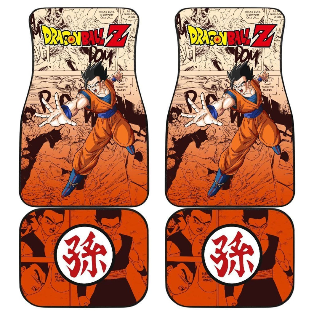 Son Gohan Dragon Ball Z Car Floor Mats Manga Mixed Anime Strong Universal Fit 175802 - CarInspirations