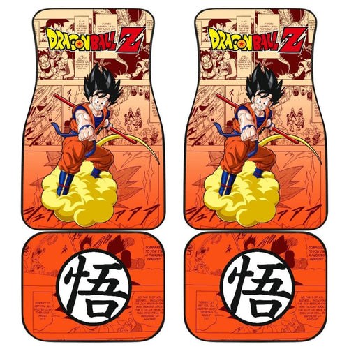 Son Goku Characters Dragon Ball Z Car Floor Mats Manga Mixed Anime Universal Fit 175802 - CarInspirations