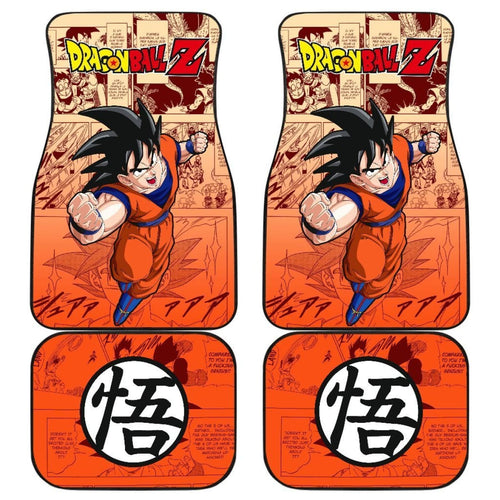 Son Goku Dragon Ball Z Car Floor Mats Manga Mixed Anime Universal Fit 175802 - CarInspirations