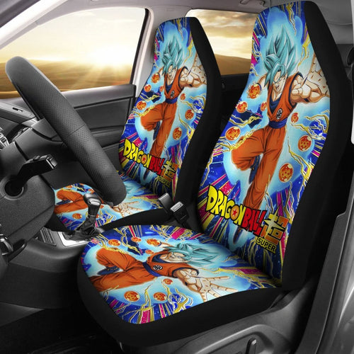 Songoku Art Dragon Ball Car Seat Covers Manga Fan Gift Universal Fit 103530 - CarInspirations