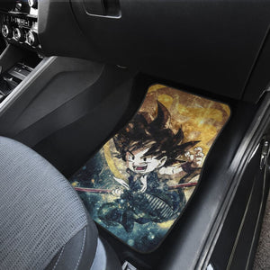 Songoku Art Dragon Ball Kid Car Floor Mats Manga Universal Fit 103530 - CarInspirations