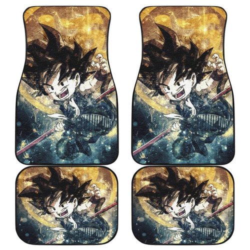 Songoku Art Dragon Ball Kid Car Floor Mats Manga Universal Fit 103530 - CarInspirations